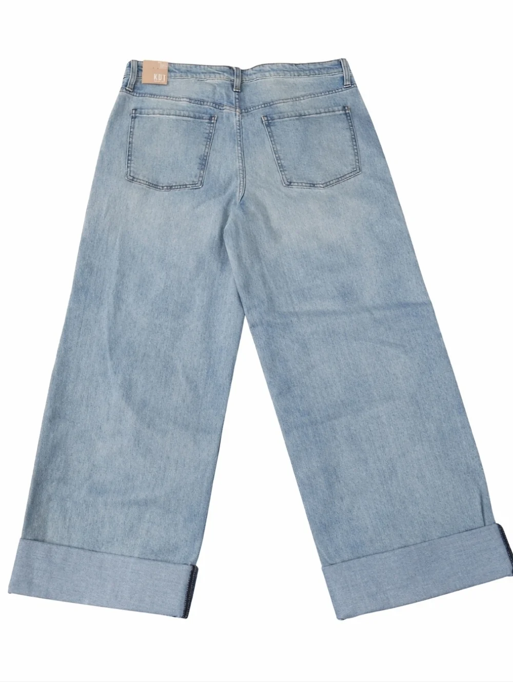 Kut from the Kloth~ NWT Womens Gwen Wide Leg Denim Jeans~Light Wash High Rise~12 - Picture 4 of 9